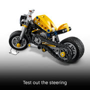 LEGO Technic Yellow Motorcycle Building Set, 151 Pieces, Ages 7+, Multicolor, 6590592