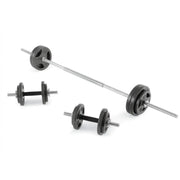 Athletic Works CWS01 100LB Black Cast Iron Standard Weight Plate Sets, Used as Both Dumbbell and Barbell