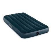 Intex Dura-Beam Downy Air Mattress, Full Size, 10in Bed Height, Fiber-Tech Construction, 600lb Capacity, Green, 64758E