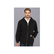 Carhartt Men's Midweight Hooded Zip-Front Sweatshirt, Black, Large Tall, K122-BLK