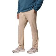 Columbia Roc Tech Chino Pant Men's Casual Pants, Omni-Shield Water Repellent, Stretch Waistband, Ancient Fossil, 36W x 34L, Straight Leg, Mid Rise, 214215