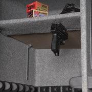 Allen Company Rubber Coated Magnetic Handgun Mount, Holds 20 Lbs, Black Cast Metal, Includes Installation Kit, 8872A