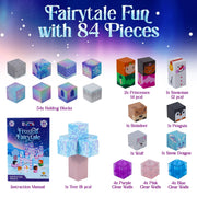 USA Toyz CH1303 Blocchi Frosted Fairytale Magnetic Building Blocks, 84-Piece