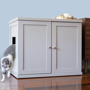 The Refined Feline ERLB-XL-SK Refined Litter Box Deluxe, XLarge, Smoke, Modern Style
