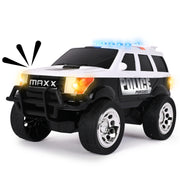 Sunny Days Entertainment Maxx Action Large Rescue Police SUV Motorized Toy Vehicle with LED Lights and Sounds, Multicolor, 11.75 in, 320174