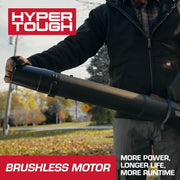 Hyper Tough 20V Brushless Cordless Leaf Blower, 460 CFM, 110 MPH, 4.0Ah Battery, Charging Cable