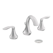 Moen Eva Two-Handle High Arc Widespread Bathroom Sink Faucet Chrome with Valve Included
