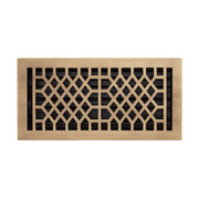 ANTIQUE STYLE BRASS OVERSIZED FLOOR REGISTER - ANTIQUE BRASS - 6X12 (6-3/4X13-1/2 OVERALL)