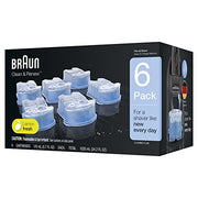 Braun CCR6 Clean & Renew Refill Cartridges, 6 Ct