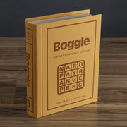 Winning Solutions Boggle Vintage Bookshelf Edition Tabletop Word Game, Linen-Wrapped Book Case, 2-6 Players, Ages 8 and Up, 29470 BOGGLE