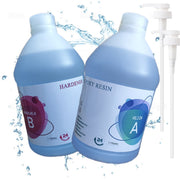 Candey Epoxy Resin Kit 2 Gallon Crystal Clear High Gloss Durable UV Resistant for Art Coating Jewelry River Tables Countertops