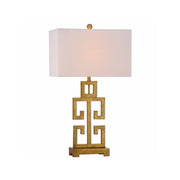 Safavieh LIT4305A-SET2 29 in. H Greek Key Geometric Glam Table Lamp, Set of 2