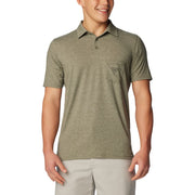 Columbia PFG Uncharted Polo for Men - Cypress Heather - S