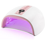 MelodySusie PLUS30G Rechargeable UV LED Nail Lamp, 48W, Cordless with 3 Timer Settings, Pink