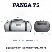 Yeti Panga 75L Waterproof Duffel Bag, Firefly Yellow, 75 Liter Capacity, Submersible, Puncture-Resistant ThickSkin Shell, Molded EVA Bottom, HydroLok Zipper, DryHaul Straps, 81624820