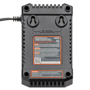Senix 20 Volt Max Lithium Ion Battery Charger with Light Indicator and Wall Mount Compatible with X2 Batteries CHX2