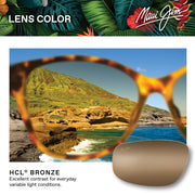 Maui Jim Hookipa Xlarge Polarized Sunglasses, Tortoise Frame, HCL Bronze Lenses, Large Fit, Unisex, 456