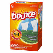 Bounce Fabric softener sheets - outdoor fresh, 2 x 160ct., (320 sheets)