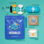The Woobles Beginner Crochet Amigurumi Kit, Andy the Owl, Easy Peasy Cotton-Nylon Yarn, Ergonomic Hook, Step-by-Step Video Tutorials