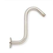 Signature Hardware Wall Mounted Shower Arm and Flange Brushed Nickel Shower Accessories Shower Arms