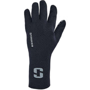 Striker Stealth Waterproof Goalie Gloves with Silicone Palm Grip, Tech Touch Fingertips, Extended Cuff, Black/Gray, Medium, 7231304