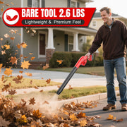 Tanbaby Cordless Leaf Blower, 21V Battery Powered, 3 Variable Speeds with Turbo, Lightweight Handheld Mini Blower for Lawn Care, Patio, Yard, Dust and Snow, YD-CYJ1803