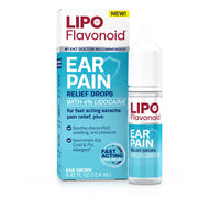 Bridges Consumer Healthcare Lipo Flavonoid Ear Pain Drops with 4% Lidocaine, Fast-Acting Earache Relief, 0.42 fl oz