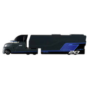 Mattel Disney Pixar Cars Gale Beaufort Jackson Storm Hauler Truck, 1:55 Scale, Multicolor, Extendable Ramp