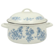 The Pioneer Woman PW55968818146C2 Agatha Enamel-on-Steel 6-Quart Dutch Oven, Blue