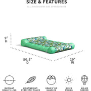 Comfort Research 20891045 Big Joe Kona Hammock No Inflation Needed Pool Lounger with Headrest, 4 feet Big