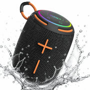 PJGCWB Portable Bluetooth Speaker, Wireless Mini Subwoofer, IPX5 Waterproof, Black