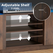 Hommpa LX00726 LED TV Stand with Power Outlets for TVs up to 65