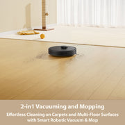 Dreame GoVac 100L Robotic Vacuum and Mop, 6,000Pa Vormax Suction, SmartPathfinder LiDAR Navigation, App Control, White, RLD34GA