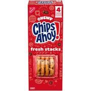 Chips Ahoy! Fresh Stacks Chewy Fudgy Chocolate Chip Cookies, 8.66 oz, 4 Multi Snack Packs, 93104942