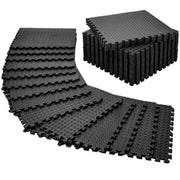 ARVAKOR Extra Thick Puzzle Exercise Mat EVA Foam Interlocking Tiles for Protective Cushioned Workout Flooring for Home and Gym Equipment Black