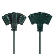 Hyper Tough Outdoor Extension Cord, 16AWG, 3 Prong Triple Outlet, Moisture-Resistant, Green, 25 Ft, 13 Amps