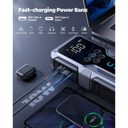 UTRAI 4000A Car Jump Starter with Air Compressor 150PSI, 18W QC Power Bank, 12V Car Battery Charger Jumper Starter