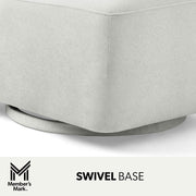 Small Space Swivel Chair, Dove, Stylish and Comfortable Design