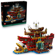 LEGO One Piece Baratie Floating Restaurant 3D Puzzle, 3,402 Pieces, Includes 10 Minifigures, Collectible Building Set, Multicolor