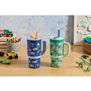 Ello 2 Pack Tumbler Set with Retractable Straw 14 Fl Oz Each for Kids