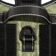 Mammoth Reflective Utility Dog Harness, Vest Style, Padded Chest, Adjustable Fit 27-36 in, Green, Large