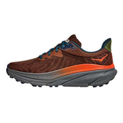 Hoka Challenger 7 Men's Trail Running Shoes, Mineral Brown/Asteroid, Medium Width, Size 12, 8.9 oz