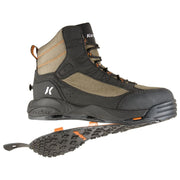 Korkers Greenback Kling-On/Studded Kling-On Wading Boots for Men - Dried Herb/Black - 14 M
