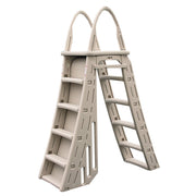 Confer Plastics A-Frame 7200 Adjustable Above Ground Pool Roll-Guard Safety Ladder