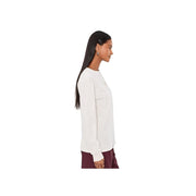 The North Face Women's Floral Alpine Relaxed Long-Sleeve T-Shirt, White Dune, Large, 100% Cotton, NF0A8GNGQLI
