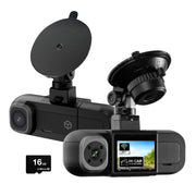 YADA BT532698 Roadcam Dual Two-Way Recording Dash Cam with 1080p Front and Interior Cabin View