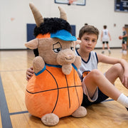 Ready to Hug Sport GOAT Basketball Plush, 24-Inch, Multicolor, Ultra Soft Polyester
