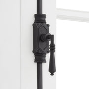 Signature Hardware 560272 955213-5.19 Romlain 9 Inch Tall Door Cremone Security Bolt - Matte Black