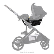 Baby Trend Morph Infant Car Seat Adapter, Adjustable Safety Straps, Metal Frame, Black, BT08D40