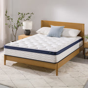 Zinus MSSPKT-12F 12 Inch Pocket Coil Euro Top Hybrid Mattress, Full